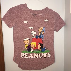 Peanuts Charlie Brown Maroon T-shirt